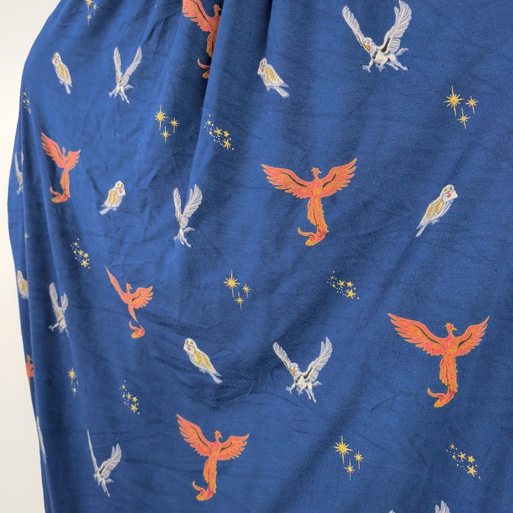 Kyte Baby x Harry Potter Flight Crib Sheet Fawkes Hedwig Buckbeak Navy
